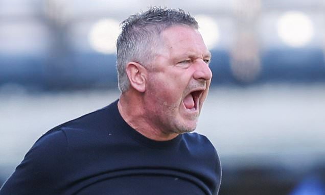 Tony Docherty lors du match décisif pour Dundee