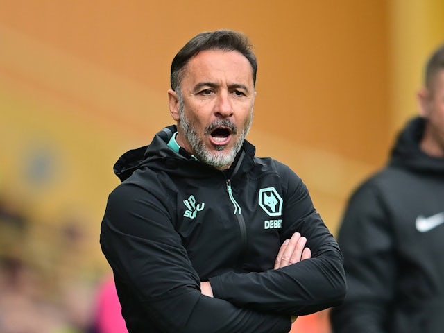 Entraîneur de Wolverhampton Wanderers, Vitor Pereira, le 13 avril 2025