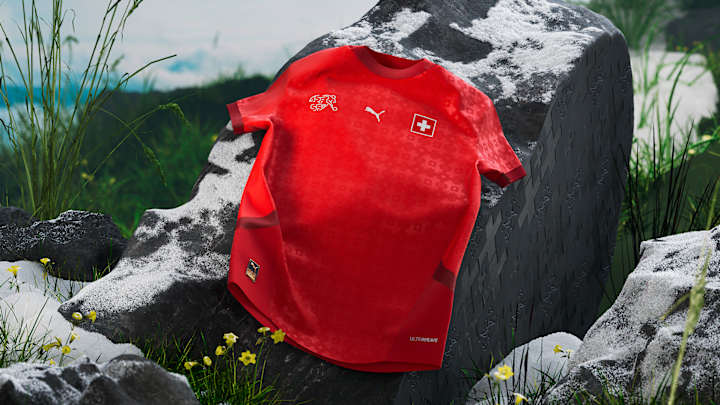 Maillot domicile de la Suisse.