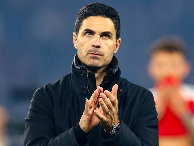 Mikel Arteta, entraîneur d'Arsenal, lors d'un match en mai 2025