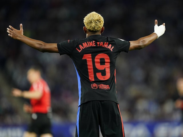 Lamine Yamal avec le FC Barcelone le 15 mai 2025