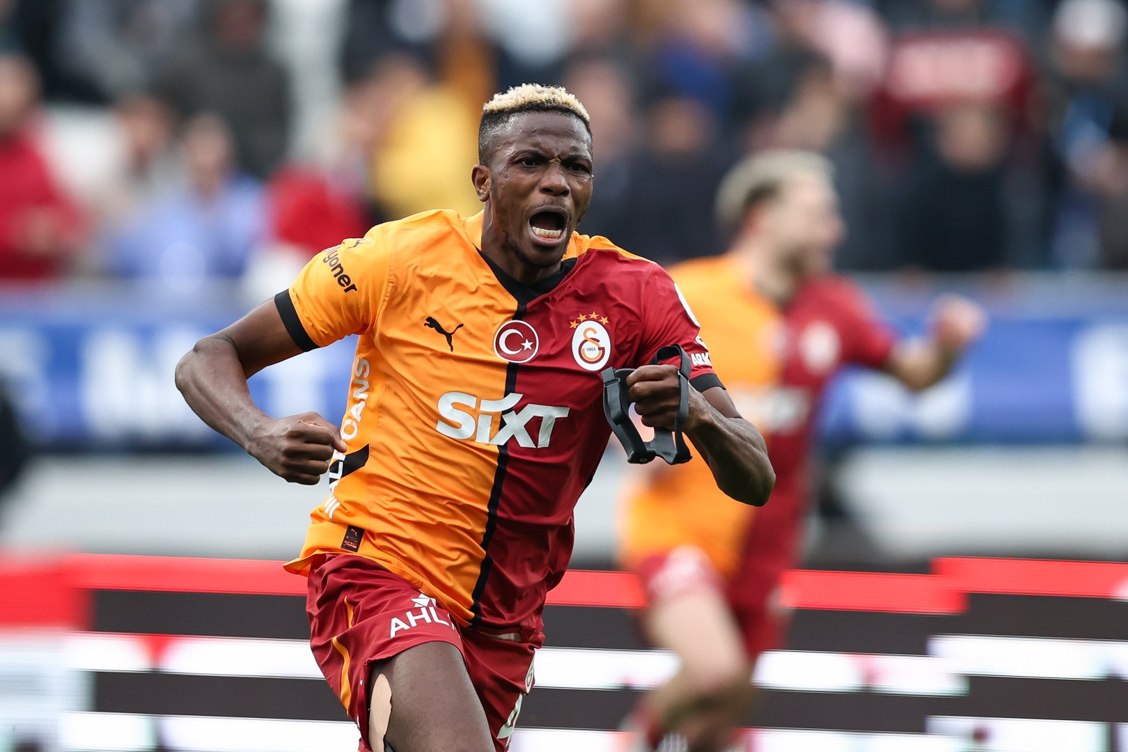 Victor Osimhen en action pour Galatasaray