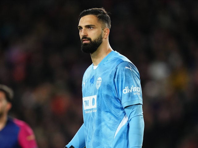 Giorgi Mamardashvili en action le 26 janvier 2025