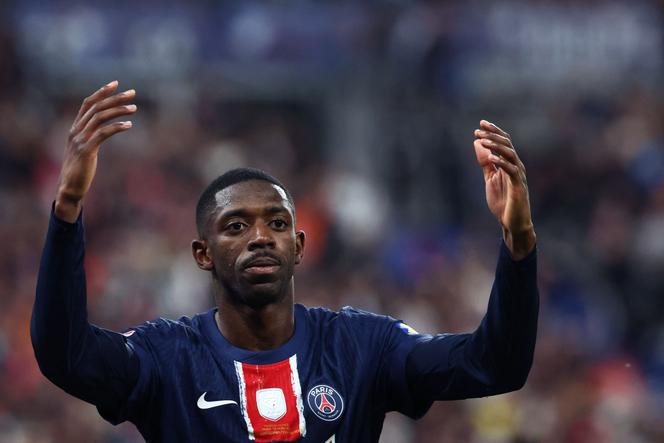 En manque d’efficacité face à un Yehvann Diouf appliqué, Ousmane Dembélé n’a pas trouvé la faille face à Reims (3-0) en finale de la Coupe de France, le 24 mai 2025, au Stade de France.