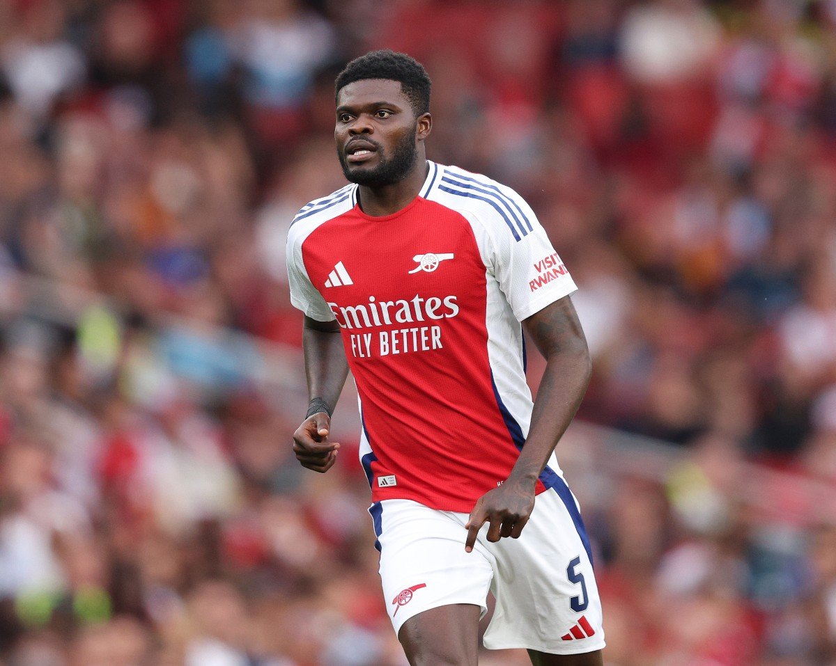 Thomas Partey en action pour Arsenal
