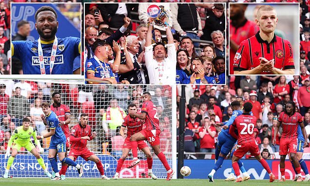 Myles Hippolyte célèbre son but à Wembley