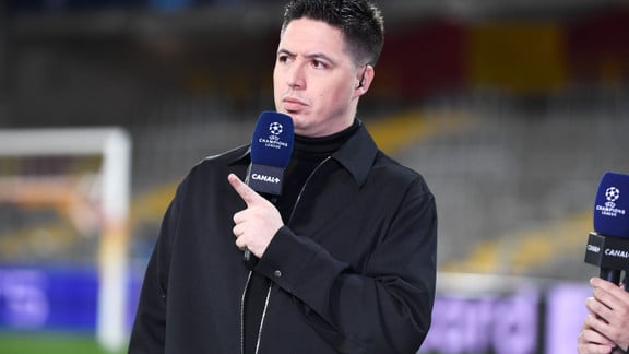 Djibril Cissé et Samir Nasri lors d'une interview