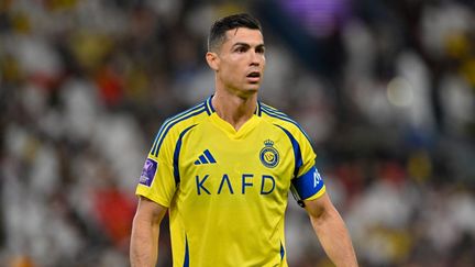 Cristiano Ronaldo avec son club d'Al-Nassr le 10 mars 2025. (MOHAMMED SAAD / ANADOLU / AFP)