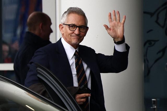 Gary Lineker à son arrivée au King Power Stadium à Leicester le 11 mars 2023.