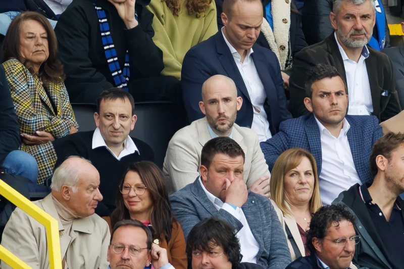 Célébration de l'Union saint-gilloise après leur victoire historique