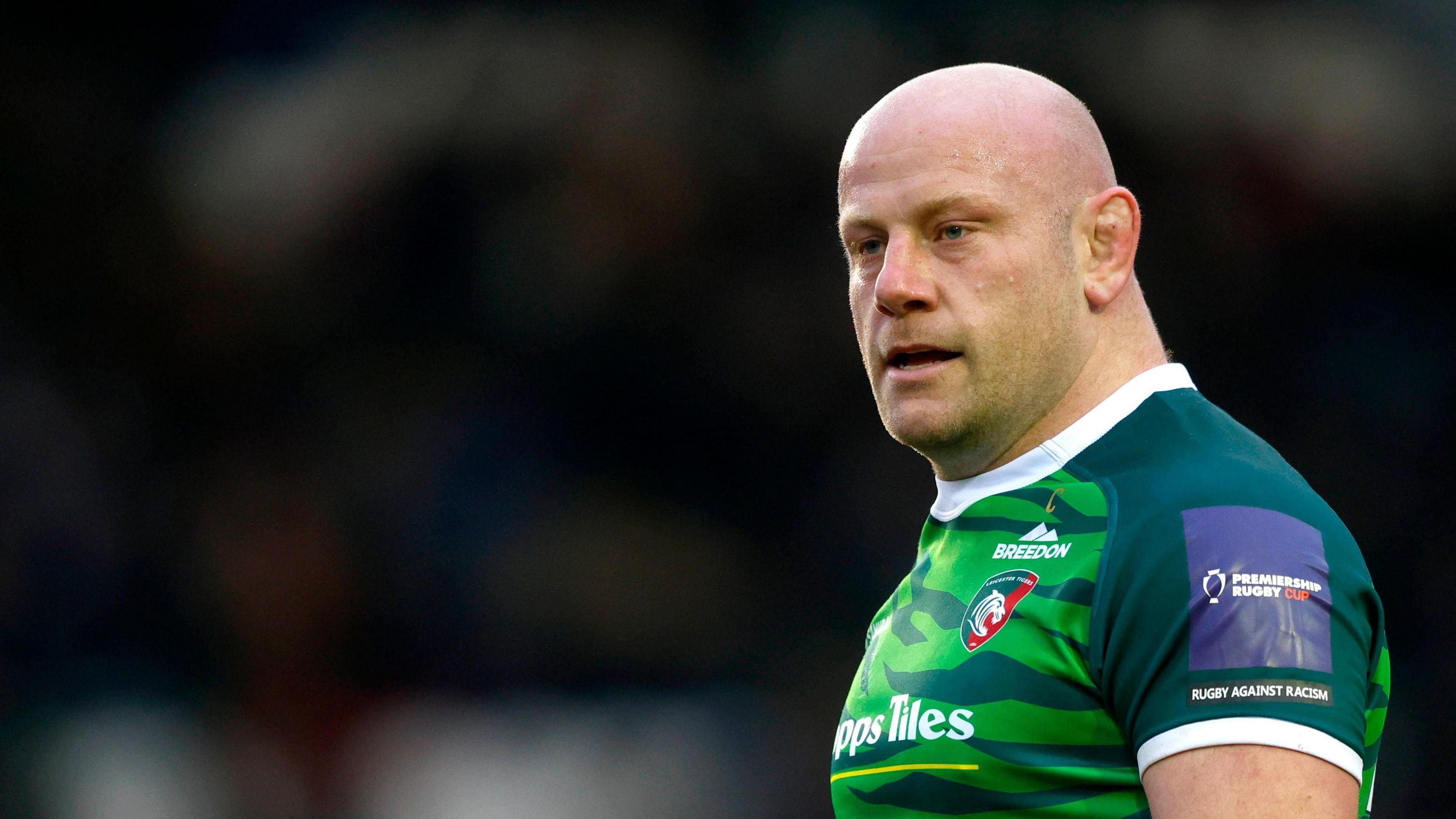 Dan Cole en action pour Leicester Tigers