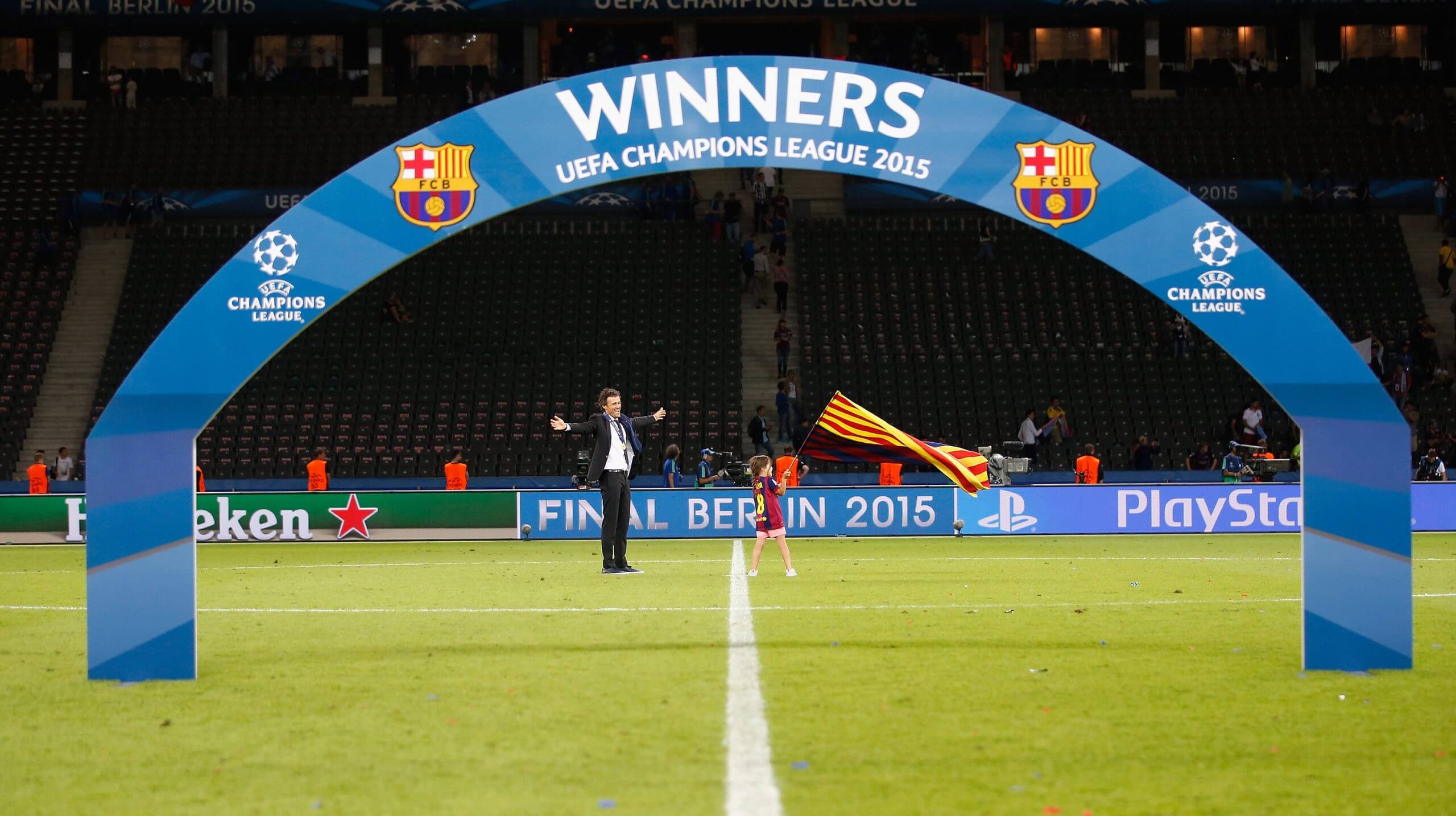 Luis Enrique et sa fille Xana lors d'un moment de complicité