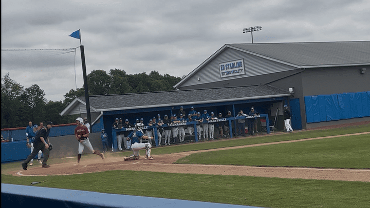 Joueur de lacrosse en action