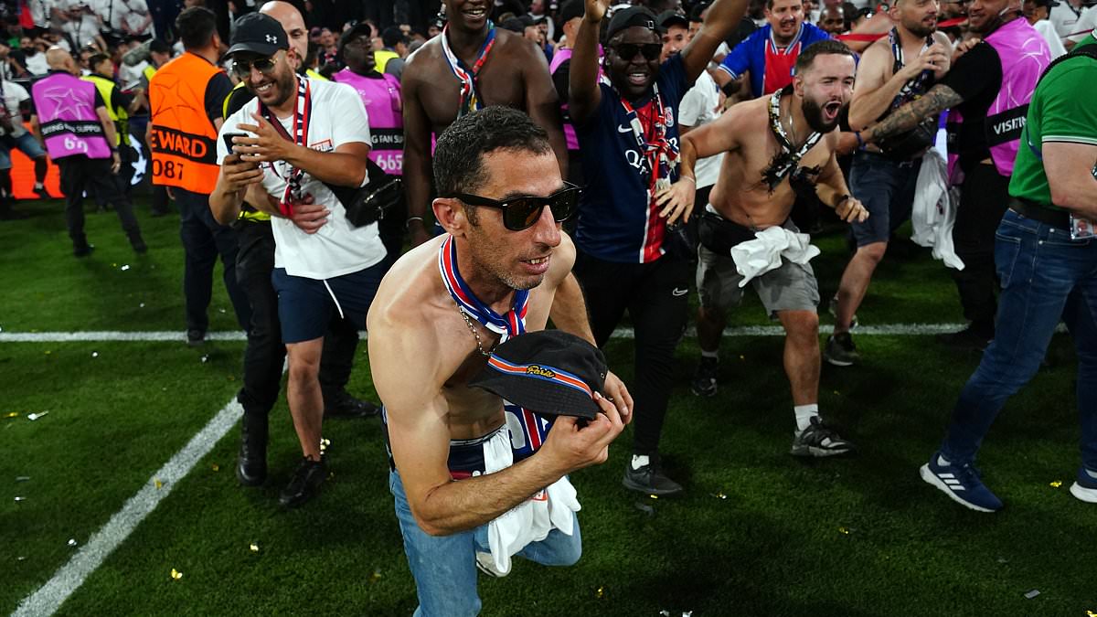 PSG triomphe en Ligue des Champions - invasion de terrain historique