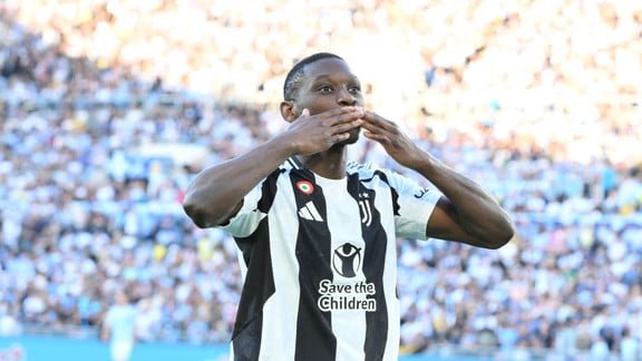 Randal Kolo Muani en action lors d’un match avec la Juventus