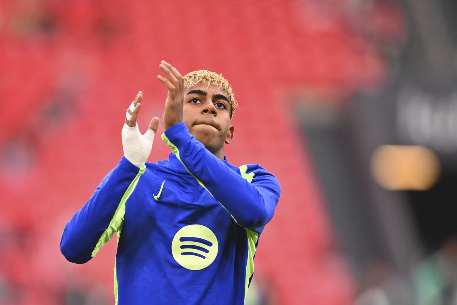 Lamine Yamal lors d'une interview