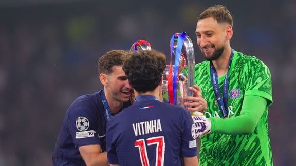 Gianluigi Donnarumma lors d’un match avec le PSG