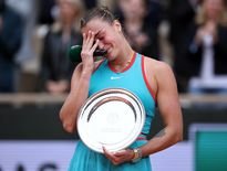 La détresse de la Biélorusse après la finale.