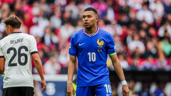 Kylian Mbappé lors de la victoire de la France contre l’Allemagne