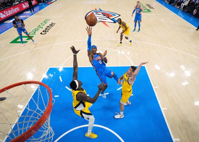 Shai Gilgeous-Alexander en action lors de la finale NBA à Oklahoma City