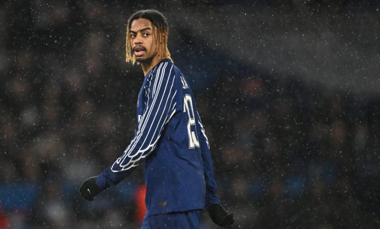 Bradley Barcola en action lors d’un match