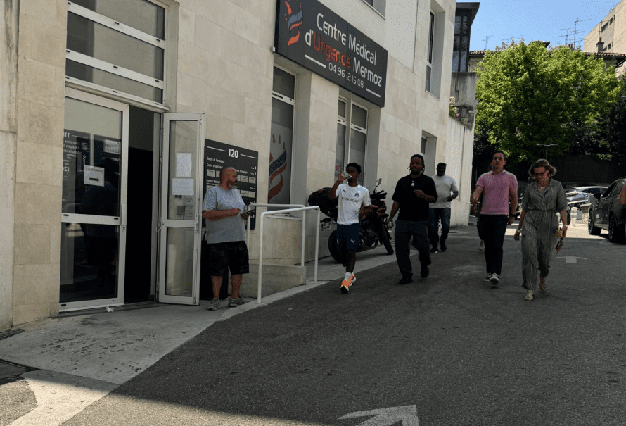 Angel Gomes à Marseille lors de sa visite médicale