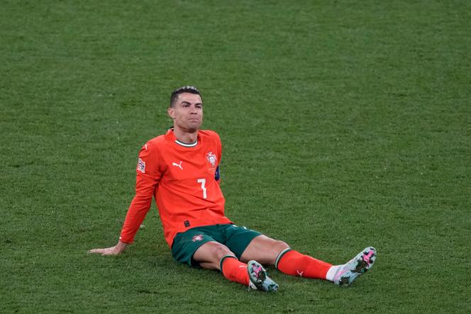 Cristiano Ronaldo sur le terrain lors de la finale de la Ligue des nations à Munich