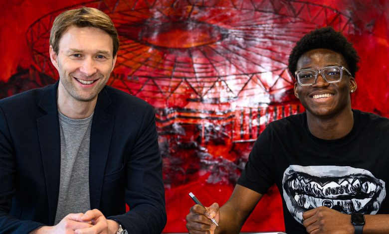 Axel Tape en action avec le Bayer Leverkusen