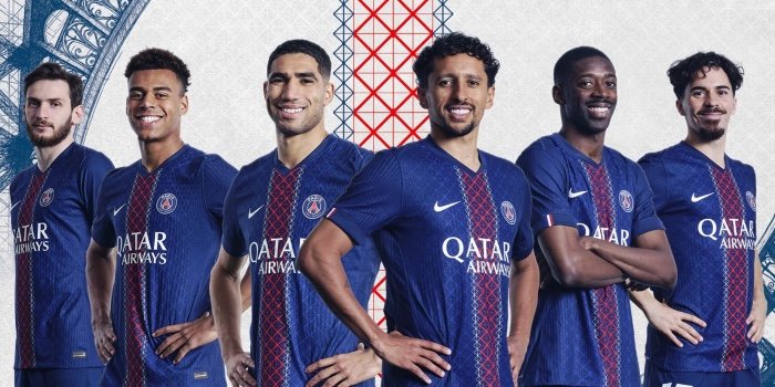 Maillot domicile 2025-2026 du PSG, hommage à la Tour Eiffel