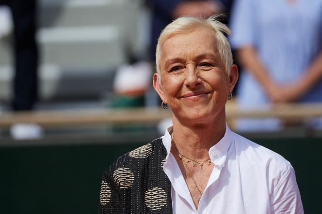 L’ancienne championne de tennis Martina Navratilova, au tournoi de Roland-Garros, à Paris, le 8 juin 2024.
