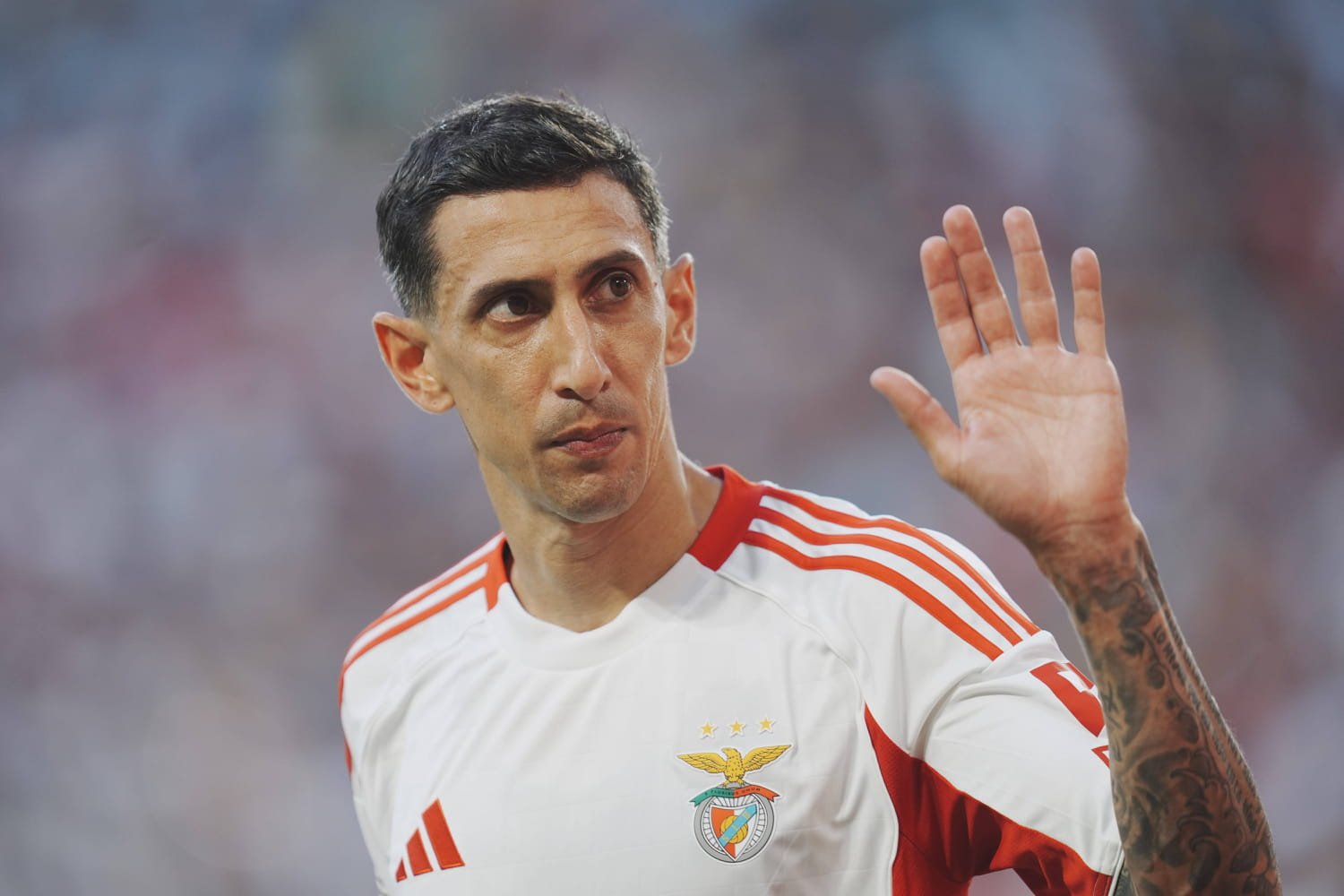 Di Maria lors de la célébration après son but contre Boca Juniors