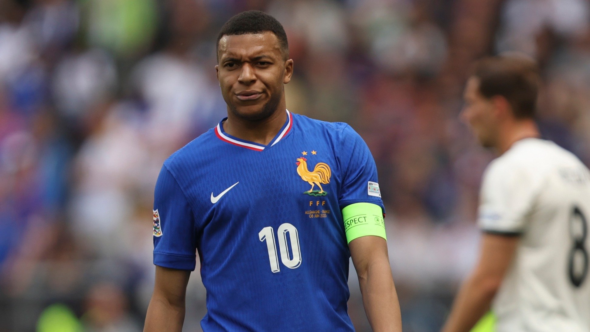 Mbappé satisfait après la victoire de la France contre l'Allemagne en Ligue des nations