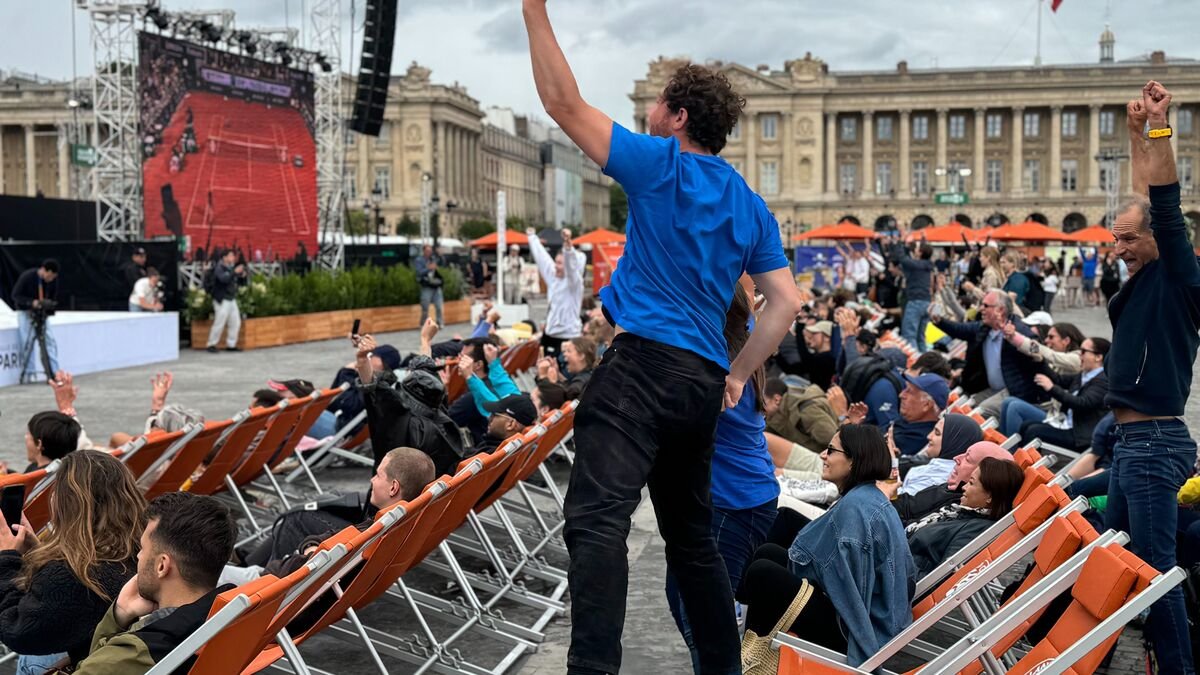 Roland-Garros : 32 000 spectateurs vibrent à la fan-zone de Paris