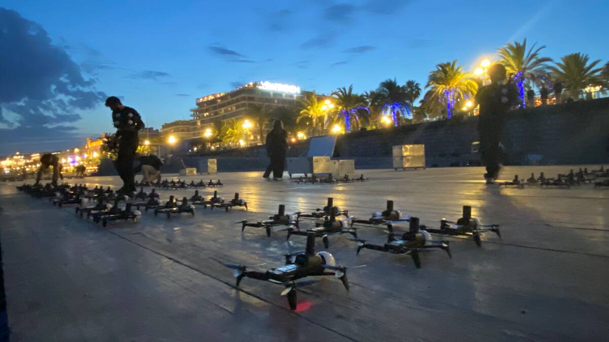 Spectacle de 2025 drones à Nice : record européen en préparation