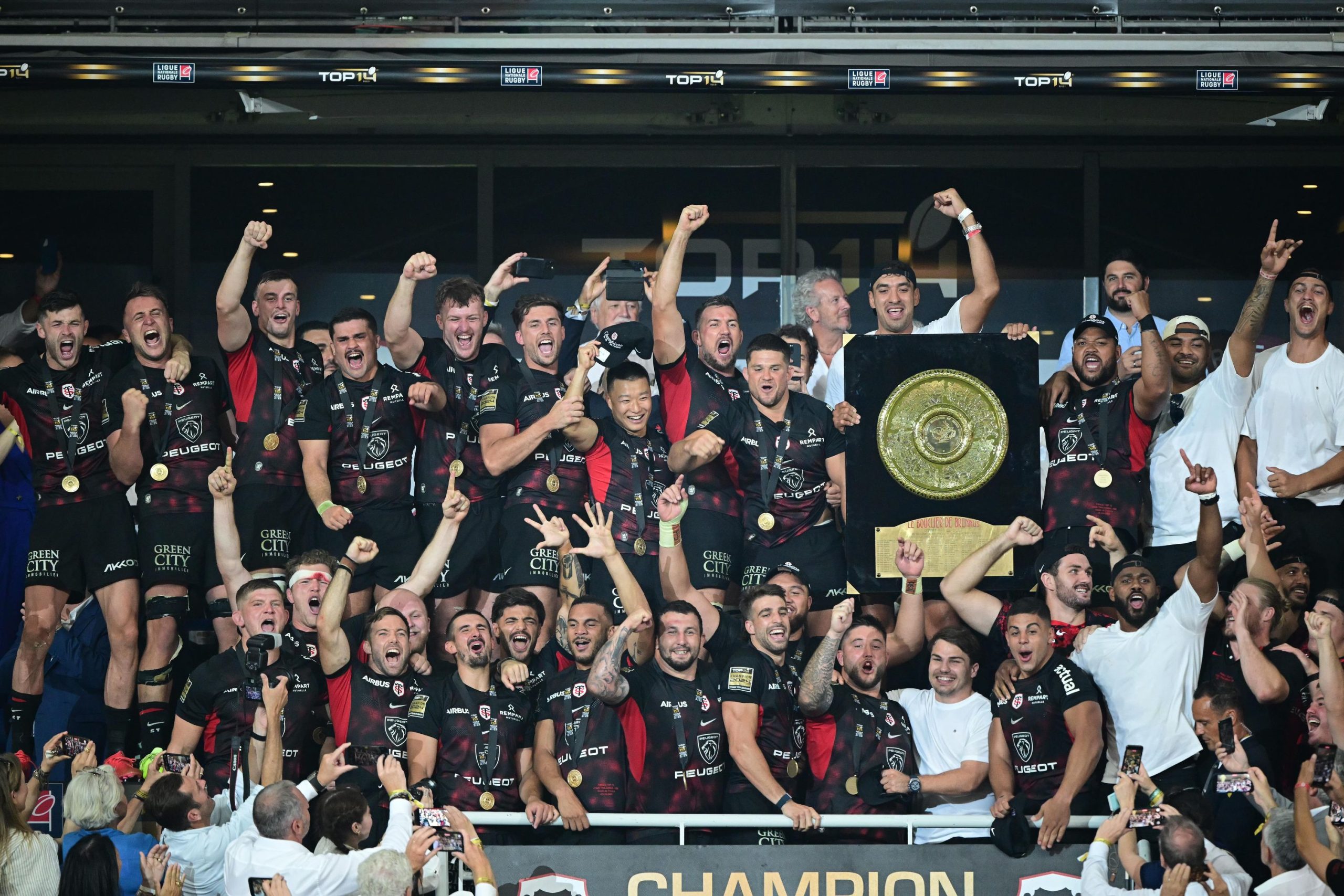 Toulouse remporte son troisième titre consécutif en Top 14