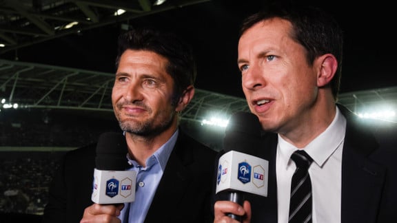 Grégoire Margotton lors d'une émission sportive