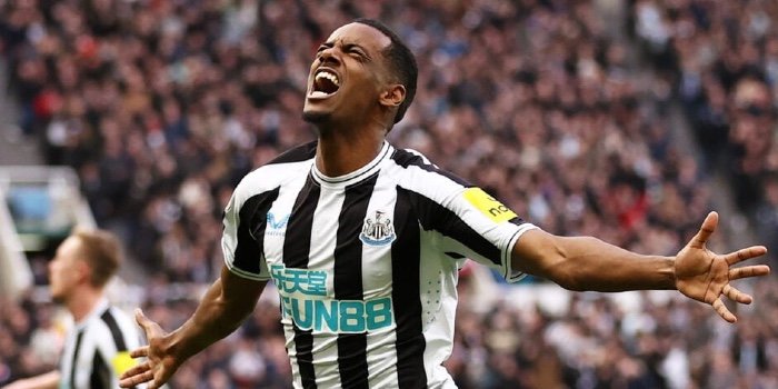 Alexander Isak en action lors d'un match