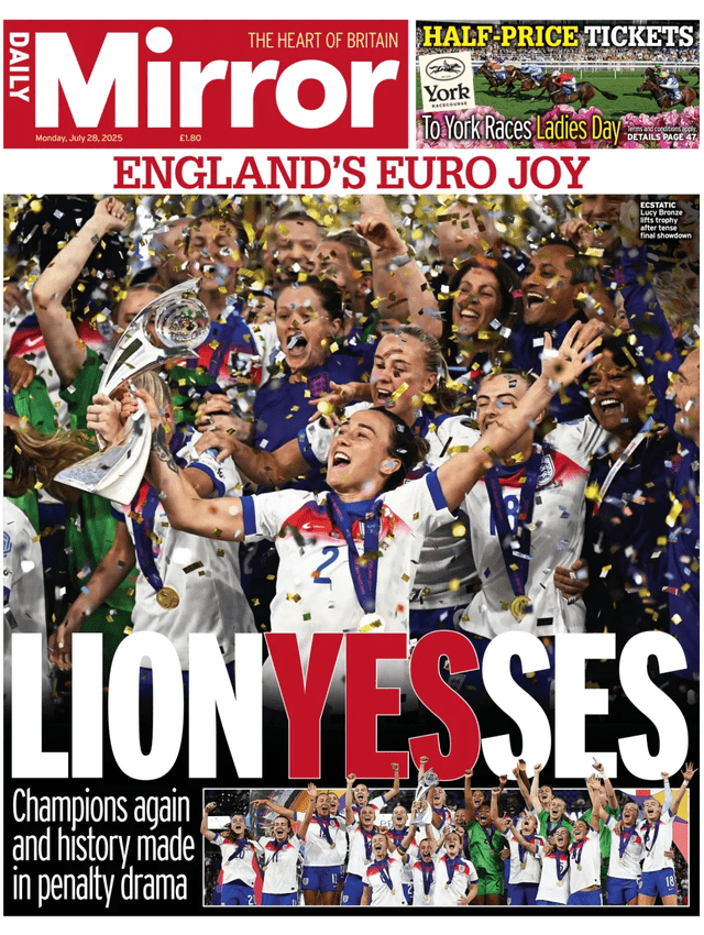 Les Lionesses anglaises célèbrent leur victoire lors de l’Euro 2025