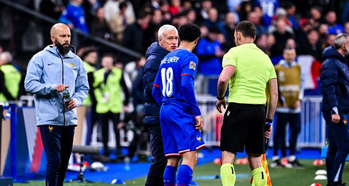 Didier Deschamps évoque la sélection de l'équipe de France et les cas Kolo Muani et Zaïre-Emery