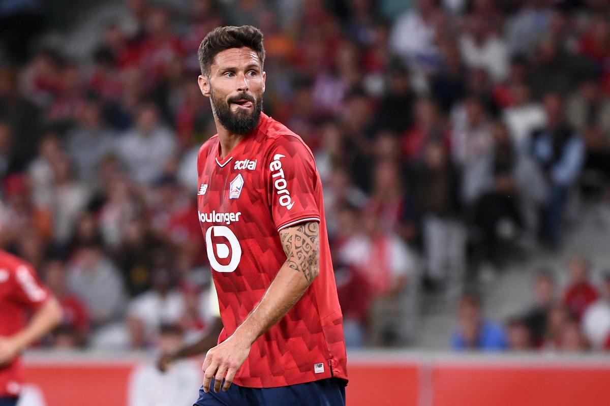 Giroud forfait pour Lorient-Lille en raison d’un pépin physique