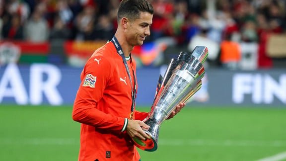 Cristiano Ronaldo lors d'une rencontre, en dehors de la polémique