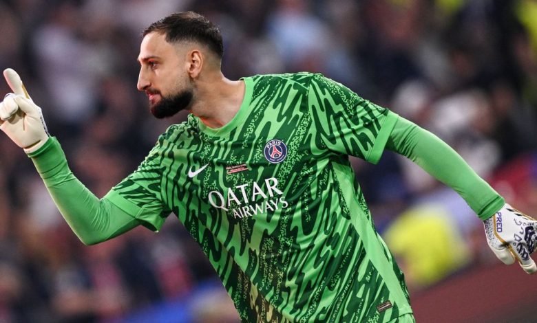 Gianluigi Donnarumma lors d'une rencontre avec le PSG