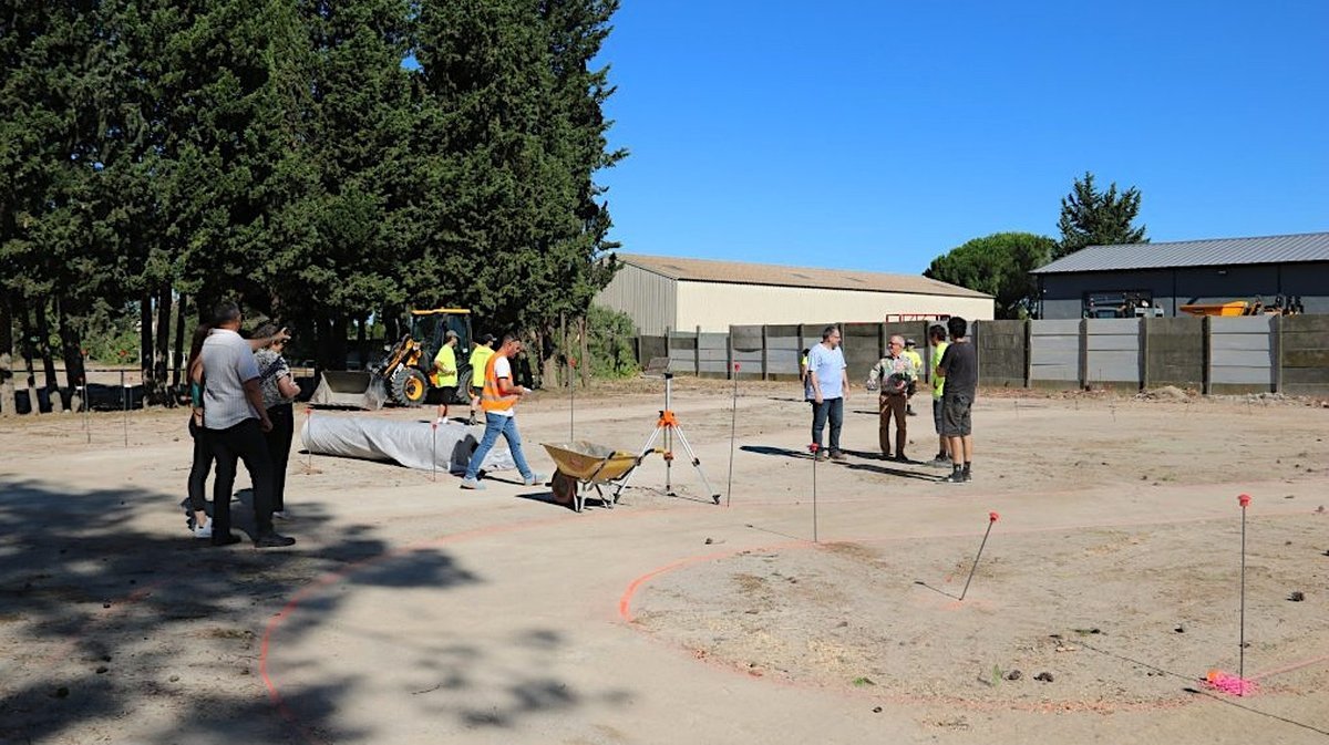 La future piste de pumptrack de Vauvert (Photo Ville de Vauvert)