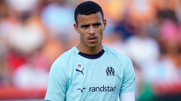 Mason Greenwood lors d'un match avec l'OM