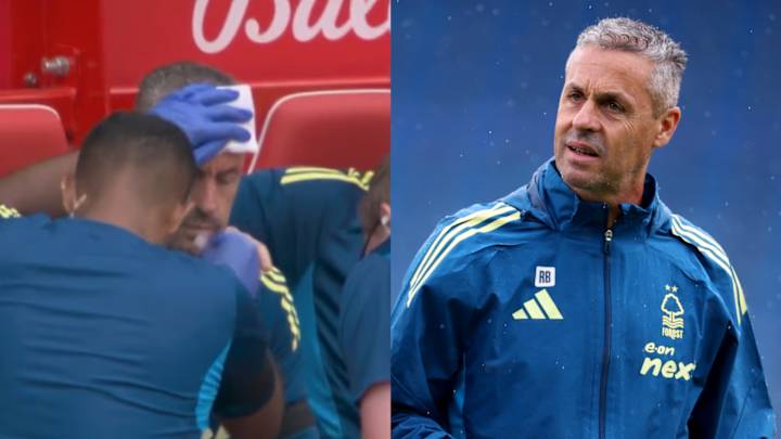 Rui Barbosa got a little overexcited in Forest's opening day win.