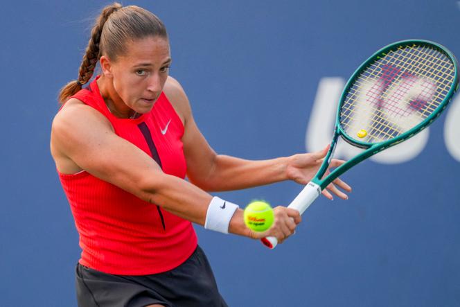 Diane Parry lors du deuxième tour de l’US Open face à Renata Zarazua à New York
