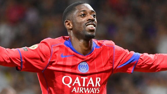 Ousmane Dembélé lors du match PSG-Toulouse