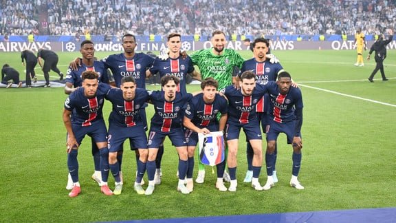 Photo de joueurs du PSG lors d'une saison réussie