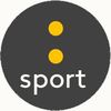 Logo sport sur fond blanc représentant une couverture d'événement sportif