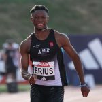 Jeff Erius vice-champion de France Elite du 100 m à Talence